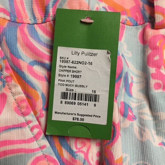 Lilly Pulitzer Pants - Lilly Pulitzer shorts size 16 NWT length 9”